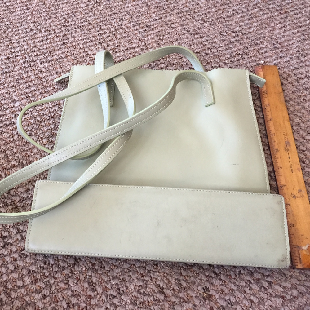 Frederic Paris Sage Green Shoulder Bag